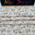 Breathable Vibrant Floral 100% Polyester Chiffon Cloth